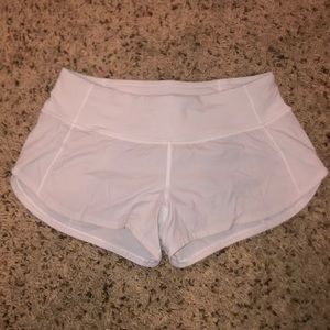 lululemon size 2 shorts white